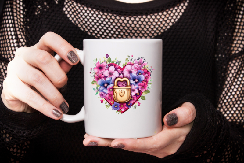 heart-lock-with-flowers-sublimation