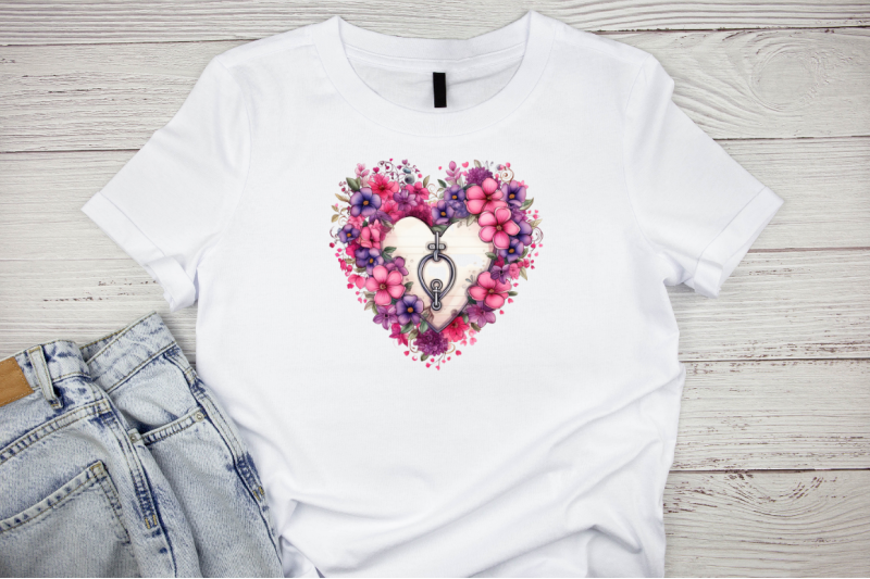 heart-lock-with-flowers-sublimation