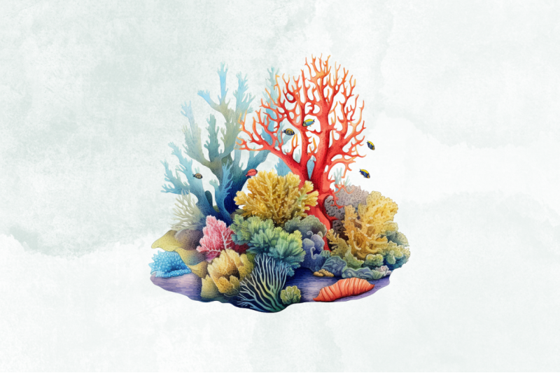 deep-sea-corals-watercolor-sublimation