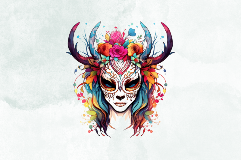 deer-skull-mask-girl-sublimation-bundle