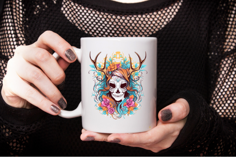 deer-skull-mask-girl-sublimation-bundle