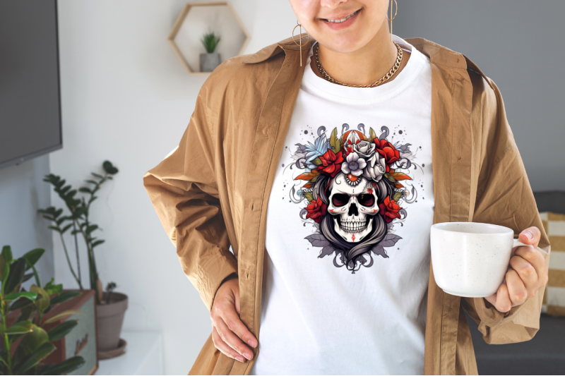 skull-queen-with-flowers-sublimation