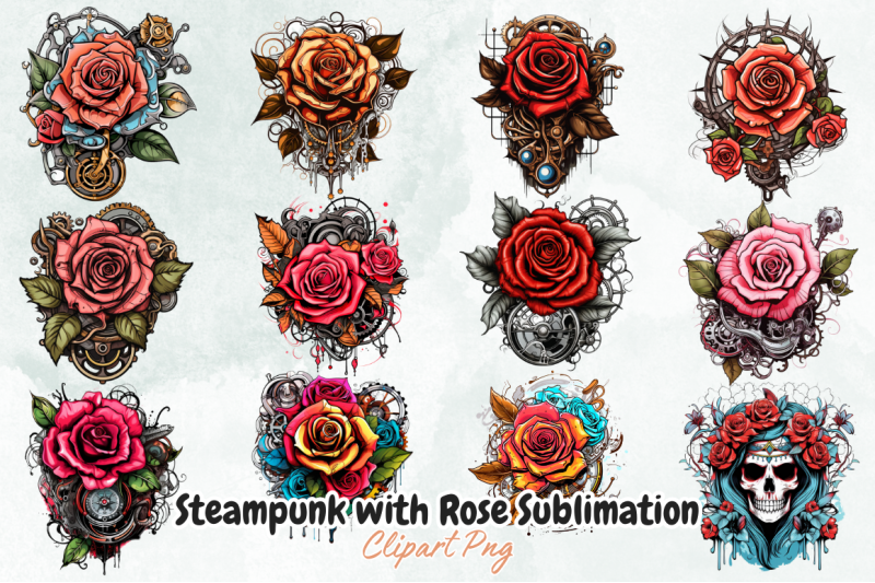 steampunk-with-rose-sublimation-bundle