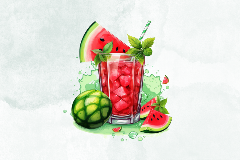 watermelon-glass-watercolor-sublimation