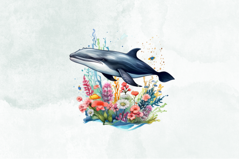 whale-with-flowers-watercolor-clipart