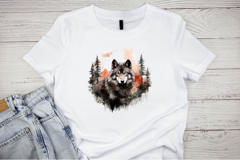 wolf-with-forest-watercolor-sublimation