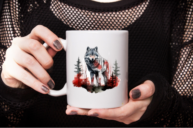 wolf-with-forest-watercolor-sublimation