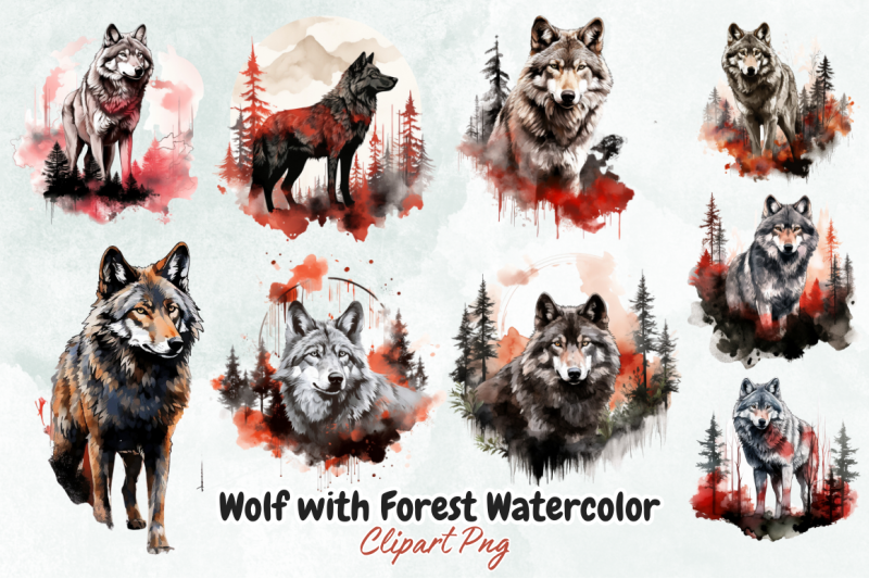 wolf-with-forest-watercolor-sublimation