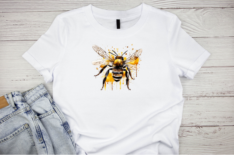 bee-art-watercolor-sublimation-clipart