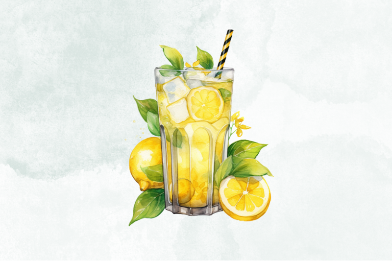 glass-of-lemonade-watercolor