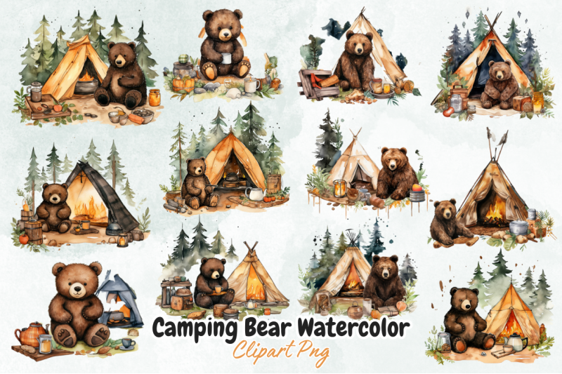 camping-bear-watercolor-sublimation