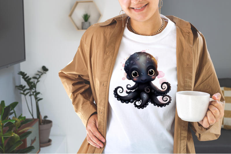 cute-baby-black-octopus-watercolor