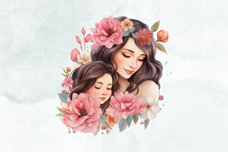 mother-and-daughter-sublimation-clipart
