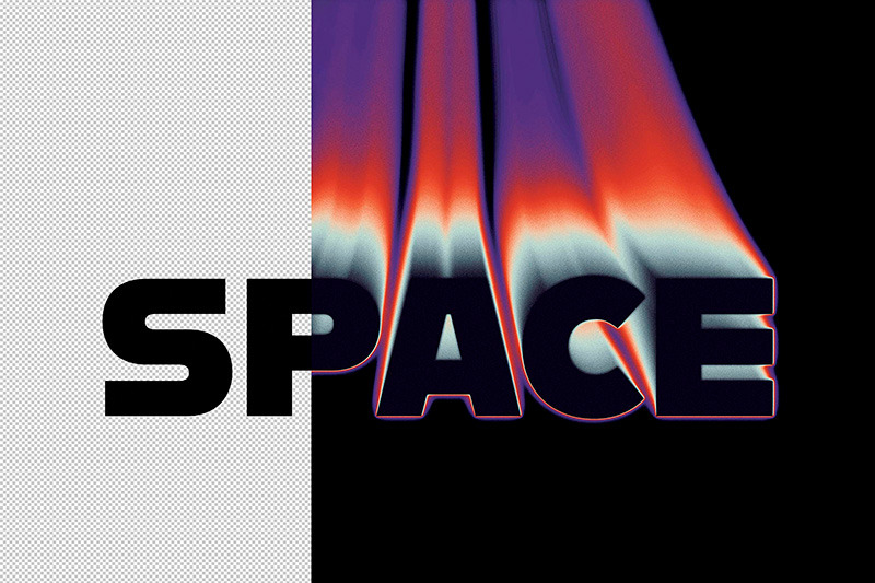 space-text-effect