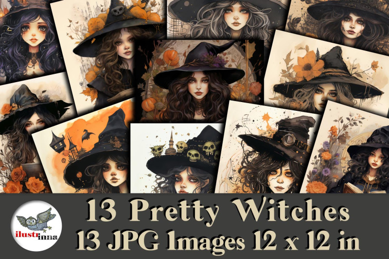 13-pretty-little-witches-halloween-illustrations