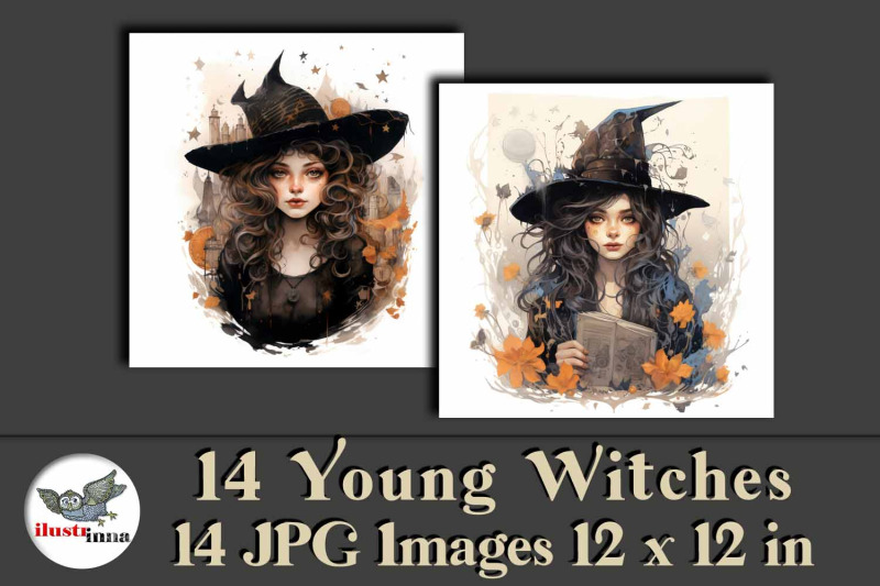 14-young-beautiful-witches-halloween-illustrations