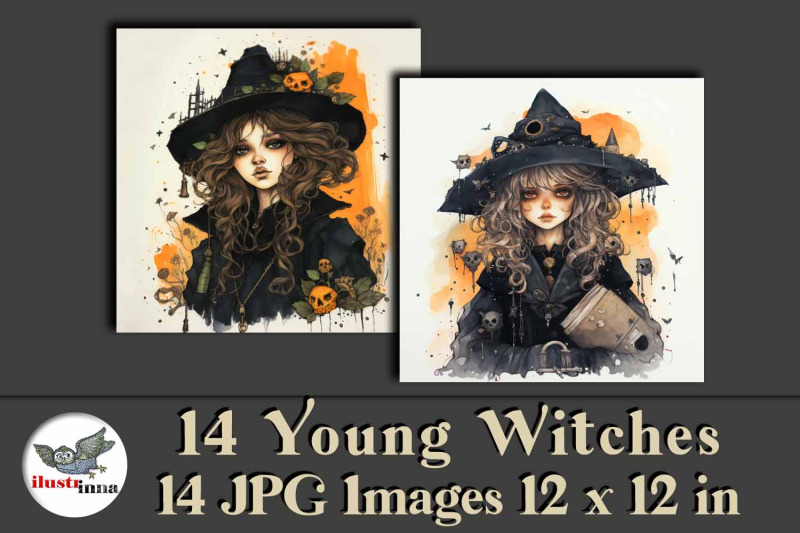 14-young-beautiful-witches-halloween-illustrations