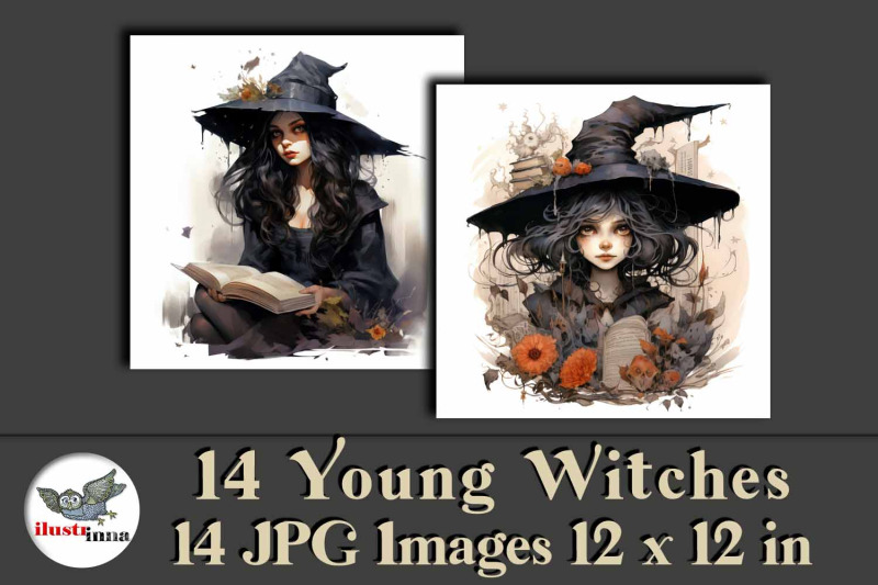 14-young-beautiful-witches-halloween-illustrations