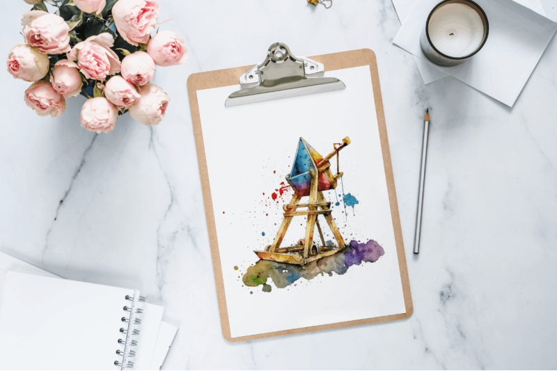 watercolor-catapult-clipart-bundle