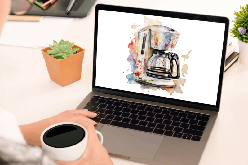 watercolor-coffee-maker-clipart-bundle