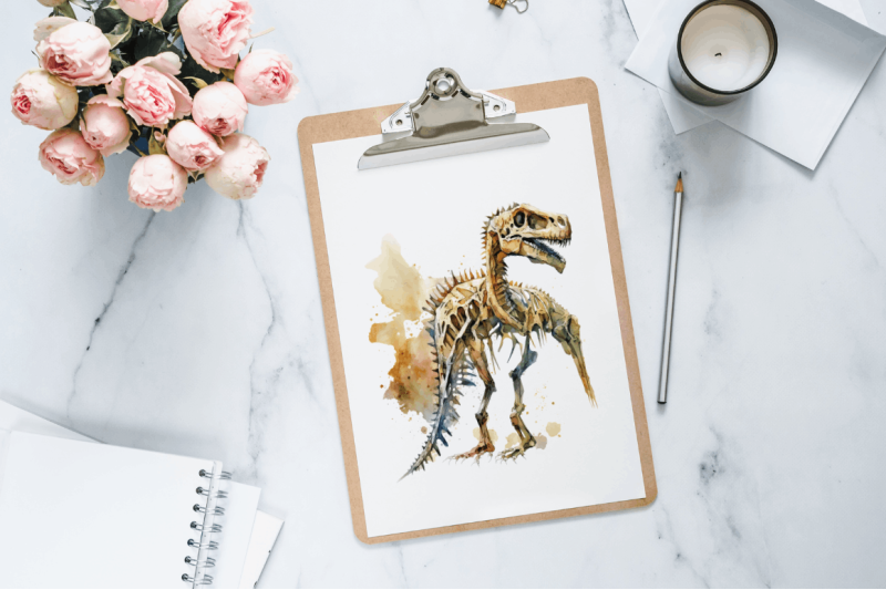 dinosaur-skeleton-clipart-bundle