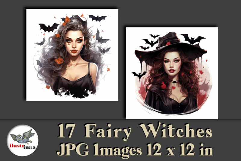 17-beautiful-fairy-halloween-witches-illustrations-volume-1