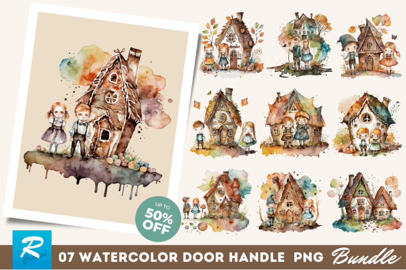 watercolor-hansel-and-gretel-clipart-bundle