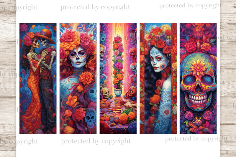 day-of-the-dead-bookmarks-printable-dia-de-muertos