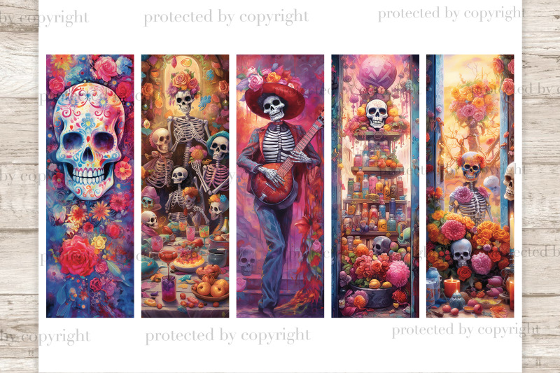 day-of-the-dead-bookmarks-printable-dia-de-muertos