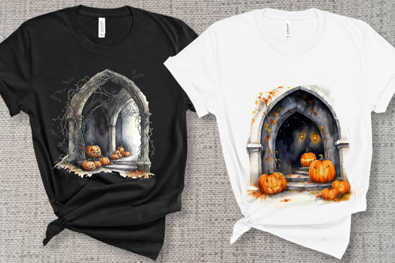 halloween-archways-illustrations