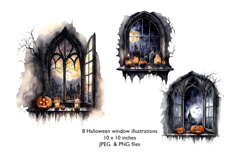 8-halloween-window-illustrations