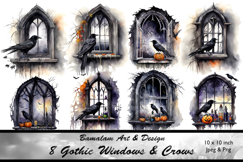 gothic-windows-amp-crows