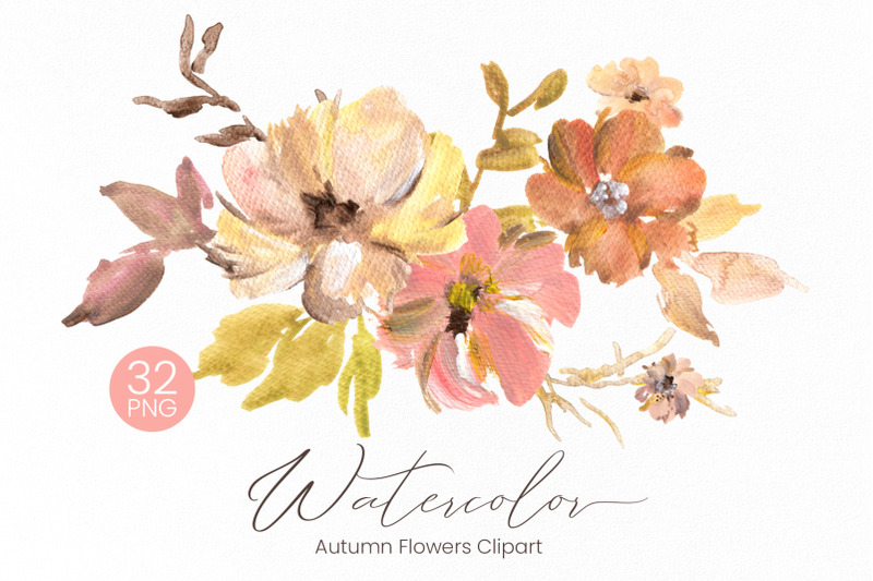 watercolor-dusty-autumn-flowers