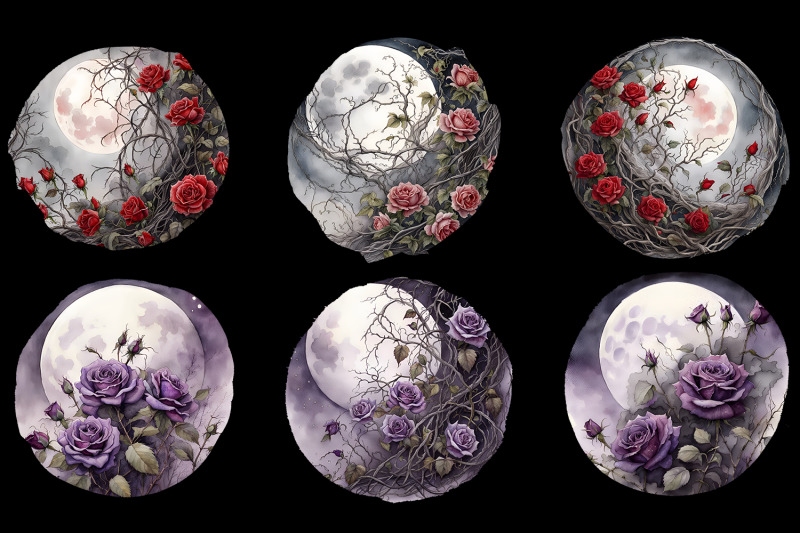 gothic-moon-amp-roses-sublimation-shapes