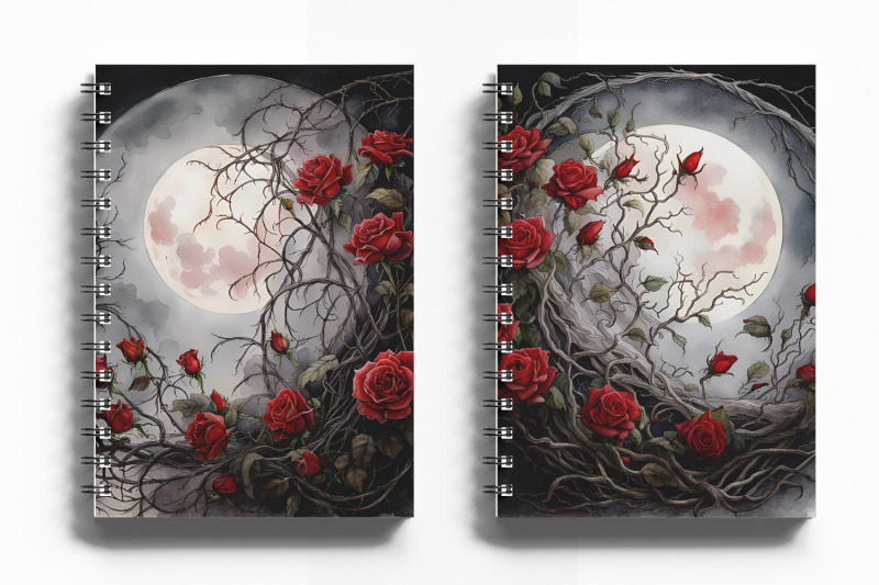 3-gothic-moon-amp-red-rose-vine-backgrounds