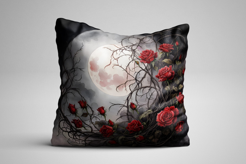 3-gothic-moon-amp-red-rose-vine-backgrounds