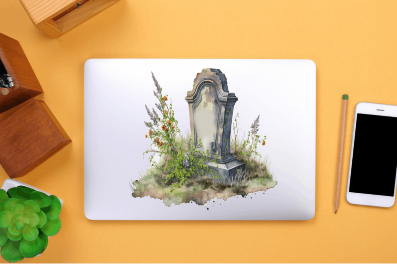 watercolor-tombstone-clipart-bundle