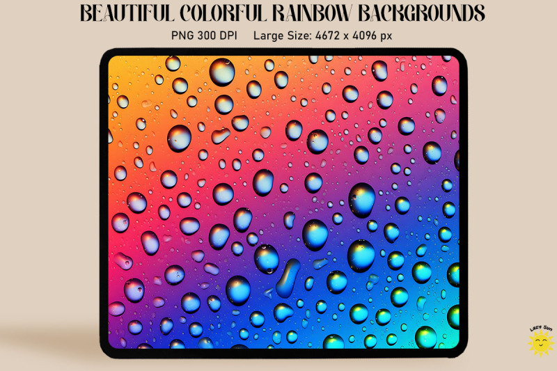 rainbow-gradient-and-drops-backgrounds