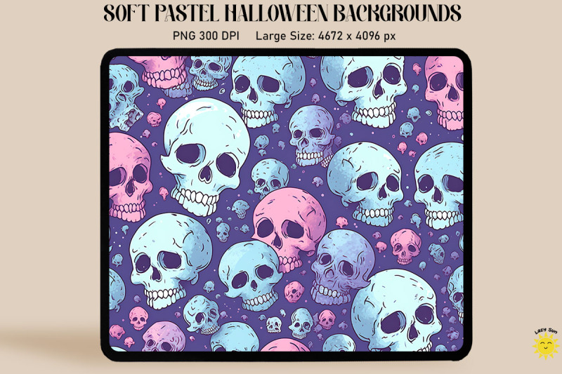 pastel-goth-skulls-pattern-halloween