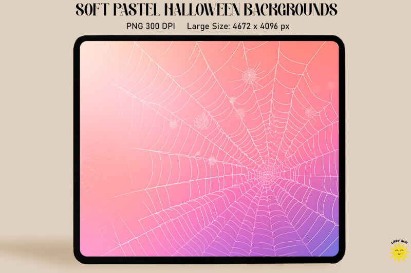 white-spider-webs-on-pastel-backgrounds