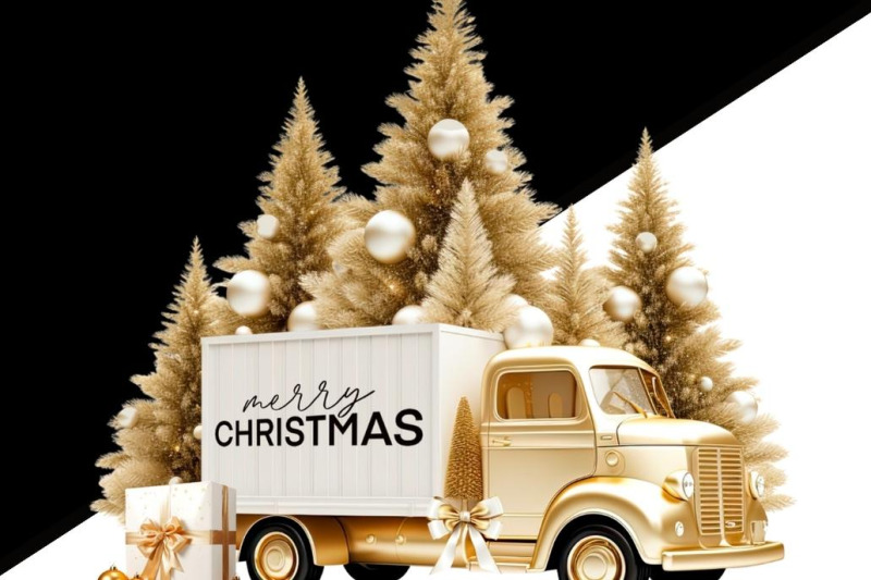 gold-christmas-car-sublimation-design