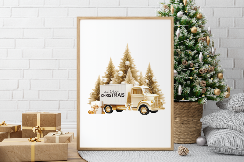 gold-christmas-car-sublimation-design