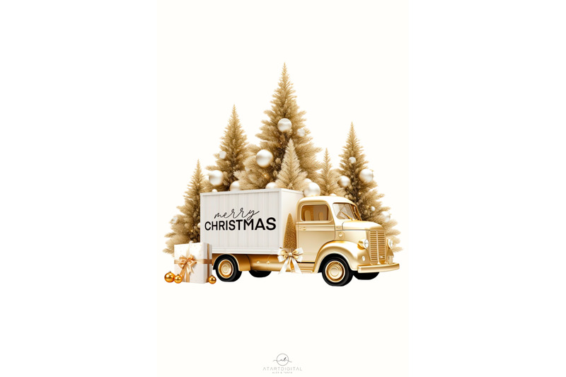 gold-christmas-car-sublimation-design