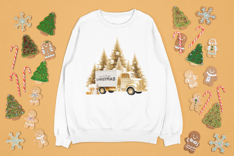 gold-christmas-car-sublimation-design