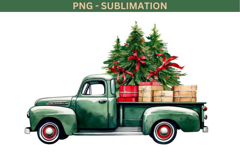 png-green-truck-art-for-winter-shirt-designs