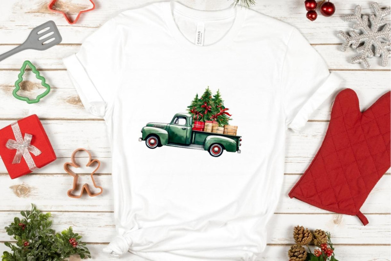 png-green-truck-art-for-winter-shirt-designs