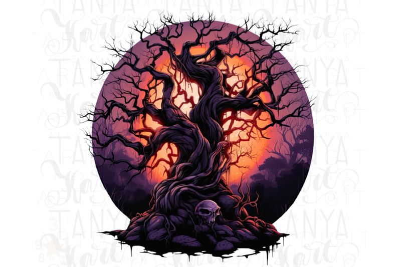 spooky-halloween-tree-sublimation-designs-digital-download