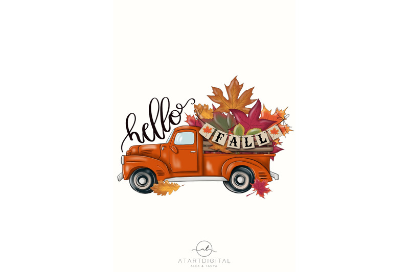 hello-fall-orange-truck-png-digital-download-for-sublimation