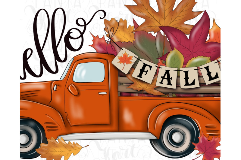 hello-fall-orange-truck-png-digital-download-for-sublimation