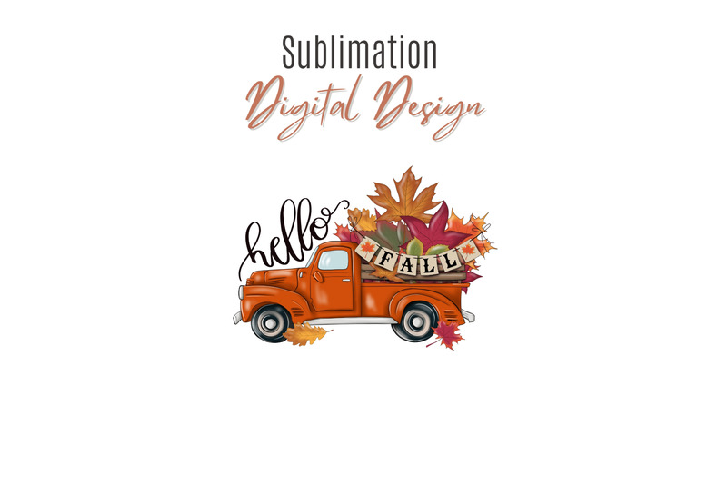 hello-fall-orange-truck-png-digital-download-for-sublimation